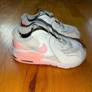 Nike Air Max Excee MWH PS White Pink Lime Green Kid Sneaker CW5830-100 9C Shoe